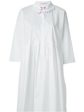 Vivetta White Cotton Button-Front Women's Top